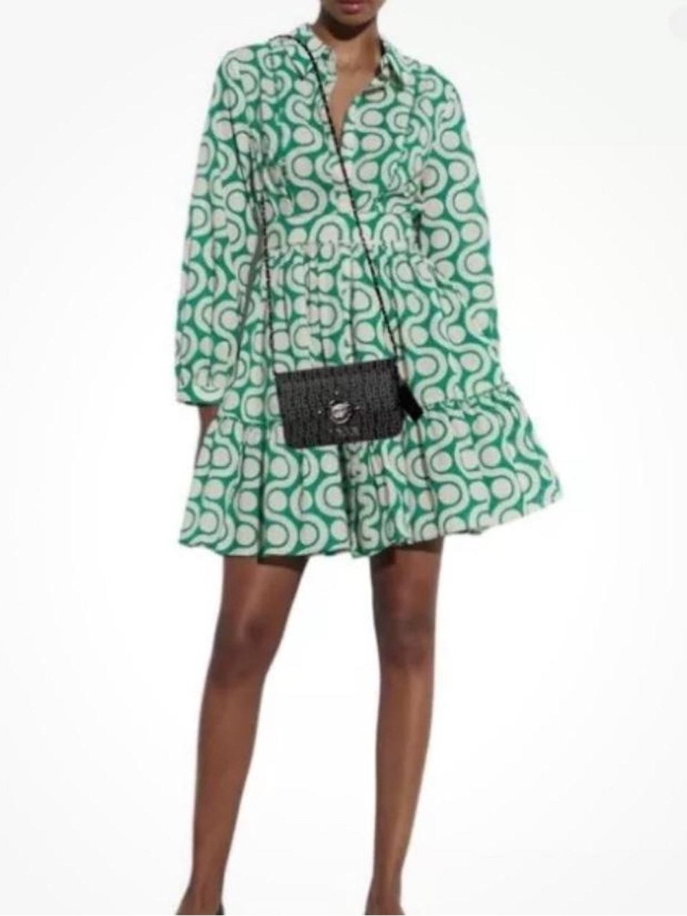 PRINTED SHORT DRESS - Picture 3 of 10